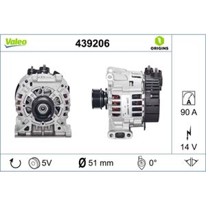 Generator VALEO 439206 für Mercedes-Benz A