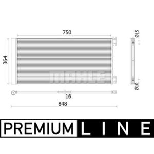 Kondensator Klimaanlage MAHLE AC 925 000P für Renault Opel Fiat Trafic III