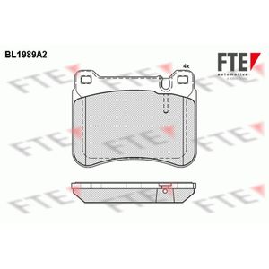 Bremsbelagsatz Scheibenbremse FTE 9010579 für Mercedes-Benz C