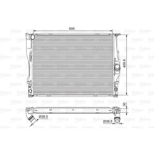 Kühler Motorkühlung VALEO 701542 für BMW 3er X1