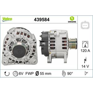 Generator VALEO 439584 für Renault Dacia Kangoo Rapid Twingo II Duster Sandero