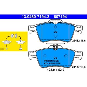 Bremsbelagsatz Scheibenbremse ATE 13.0460-7194.2 für Saab Ford Opel 9-3 Vectra C