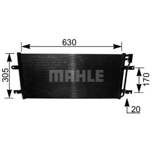 Kondensator Klimaanlage MAHLE AC 231 000S für VW Transporter T4