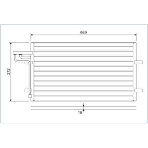 Kondensator Klimaanlage VALEO 818046 für Ford C-Max Focus II Turnier