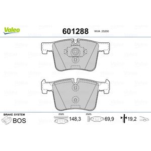 Bremsbelagsatz Scheibenbremse VALEO 601288 für BMW 1er X3