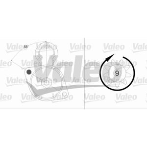 Starter VALEO 458211 für Audi VW Skoda Coupe B3 Cabriolet A8 D2 A4 B5