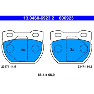 Bremsbelagsatz Scheibenbremse ATE 13.0460-6923.2 für Land Rover Defender Cabrio