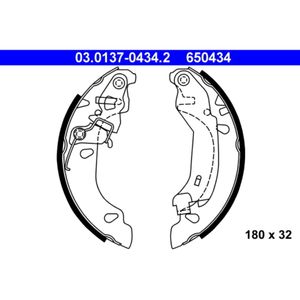 Bremsbackensatz ATE 03.0137-0434.2 für Fiat Panda Classic