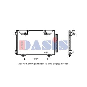 Kondensator Klimaanlage AKS DASIS 212024N