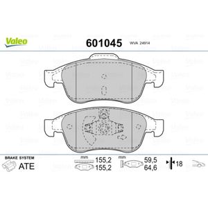 VALEO 601045 Bremsbelagsatz, Scheibenbremse