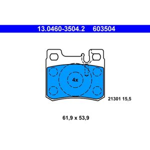 Bremsbelagsatz Scheibenbremse ATE 13.0460-3504.2 für Mercedes-Benz 190 124 E