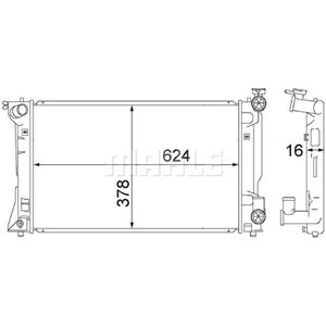 Kühler Motorkühlung MAHLE CR 1529 000S