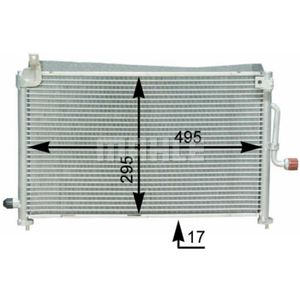 Kondensator Klimaanlage MAHLE AC 416 000S für Daewoo Matiz