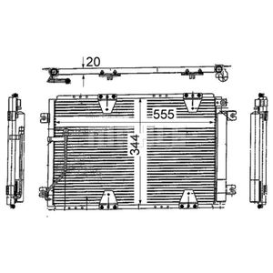 Kondensator Klimaanlage MAHLE AC 713 000S