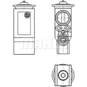 Expansionsventil Klimaanlage MAHLE AVE 61 000P für Peugeot Citroën 307 SW C4