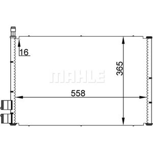 Kondensator Klimaanlage MAHLE AC 298 000S für Ford Fiesta V Fusion