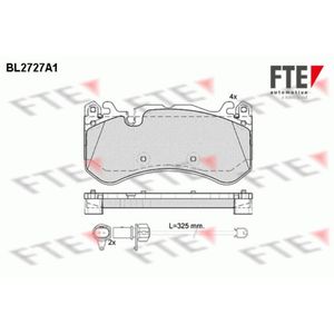 Bremsbelagsatz Scheibenbremse FTE 9011071 für Audi A6 C6 Avant