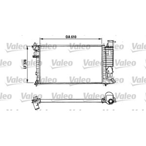 Kühler Motorkühlung VALEO 731010 für Peugeot Citroën 306 Xantia ZX