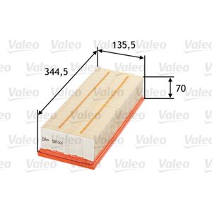 Luftfilter VALEO 585001 für VW Seat Skoda Audi Passat B7 Variant Leon