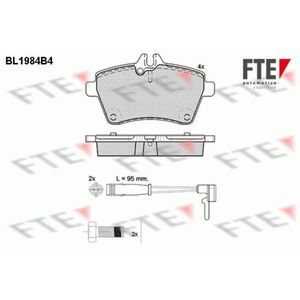 Bremsbelagsatz Scheibenbremse FTE 9010574 für Mercedes-Benz A