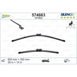 Wischblatt VALEO 574663 (10 Stk.) für Hyundai Opel Kia Fiat Chevrolet Ix20 Venga