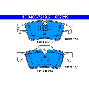 Bremsbelagsatz Scheibenbremse ATE 13.0460-7219.2 für Mercedes-Benz G