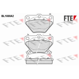 Bremsbelagsatz Scheibenbremse FTE 9010465