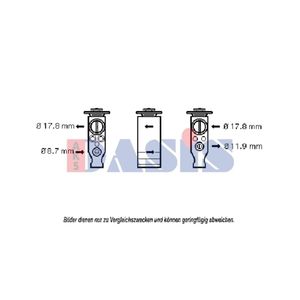 Expansionsventil Klimaanlage AKS DASIS 840138N für Citroën C4 I