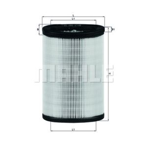 Luftfilter MAHLE LX 597 für Peugeot Citroën 106 I AX