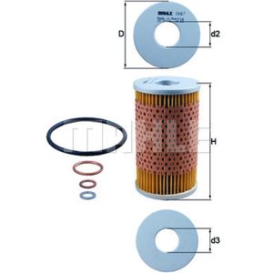 Ölfilter MAHLE OX 47D für Mercedes-Benz Puch Ponton Heckflosse8