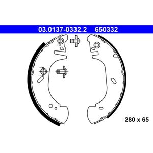 Bremsbackensatz ATE 03.0137-0332.2 für Ford Transit Tourneo