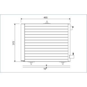 Kondensator Klimaanlage VALEO 814095 für Citroën Peugeot DS Opel Ds3 208 I C3 II