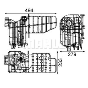 Ausgleichsbehälter Kühlmittel MAHLE CRT 53 000S