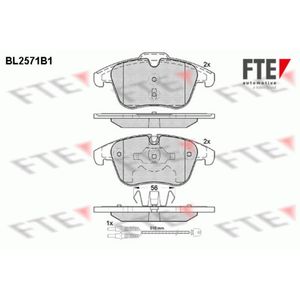 Bremsbelagsatz Scheibenbremse FTE 9010823 für Peugeot Citroën 508 I C5 III 407