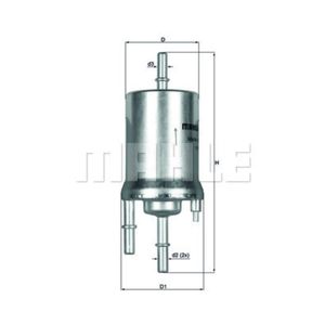 Kraftstofffilter MAHLE KL 156/1 für VW Seat Skoda Polo III Ibiza II Fabia I