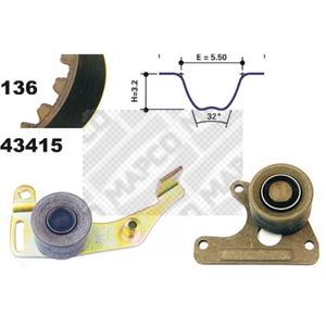 Zahnriemensatz MAPCO 23405 für Citroën Peugeot Talbot Rover Lada Visa BX