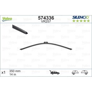 Wischblatt VALEO 574336 für Volvo Ford BMW V70 III S-Max Galaxy 5er XC60 II