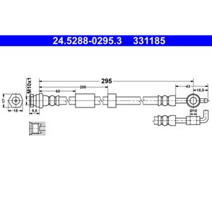 Bremsschlauch ATE 24.5288-0295.3