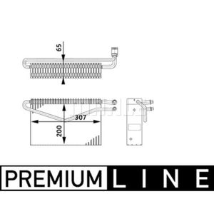 Verdampfer Klimaanlage MAHLE AE 67 000P