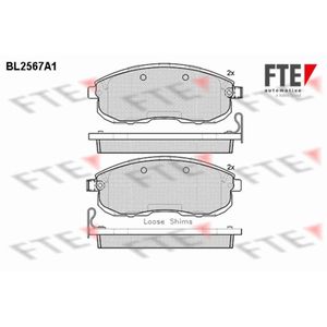 Bremsbelagsatz Scheibenbremse FTE 9010819 für Fiat Renault Sedici Latitude