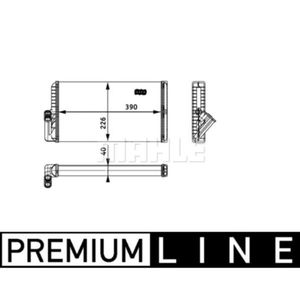 Wärmetauscher Innenraumheizung MAHLE AH 129 000P