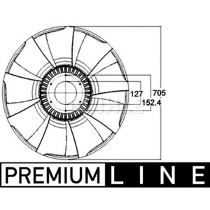 Lüfterrad Motorkühlung MAHLE CFW 53 000P