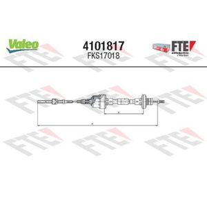 Seilzug Kupplungsbetätigung FTE 4101817 für Opel Astra F CC