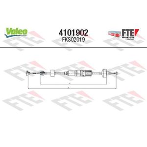 Seilzug Kupplungsbetätigung VALEO 4101902 für VW Golf III Vento Variant