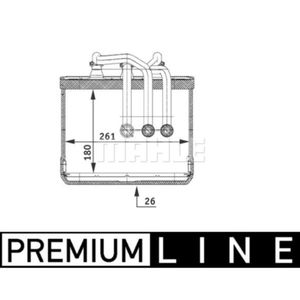 Wärmetauscher Innenraumheizung MAHLE AH 80 000P für BMW 7er
