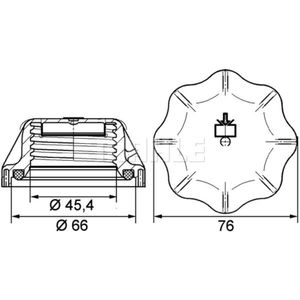 Verschlussdeckel Kühlmittelbehälter MAHLE CRB 20 000P