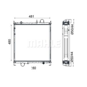 Kühler Motorkühlung MAHLE CR 2609 000S