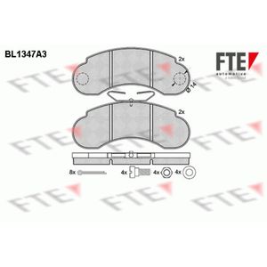 Bremsbelagsatz Scheibenbremse FTE 9010134 für Mercedes-Benz MB