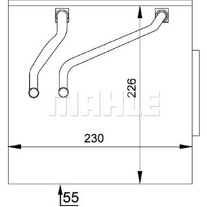 Verdampfer Klimaanlage MAHLE AE 49 000P für Ford Fiesta V Fusion