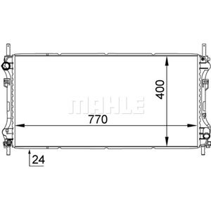 Kühler Motorkühlung MAHLE CR 1143 000S für Ford Transit Tourneo